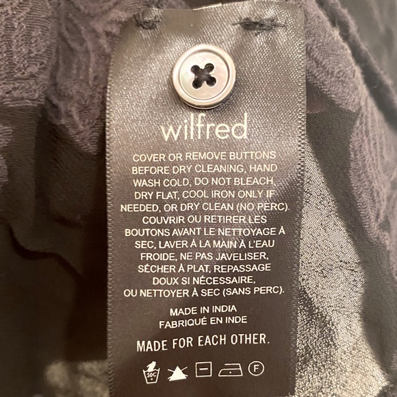 NWT Wilfred/Aritzia Blayze/Hemistiche Dress (Black, XXS) - Picture 6 of 6